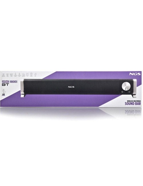 Barra de Sonido con Bluetooth NGS Subway/ 40W/ 2.0/ Negra
