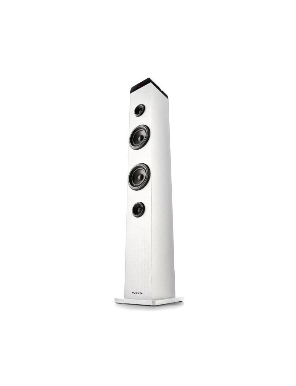 Torre de Sonido con Bluetooth NGS SKY CHARM PRO/ 80W/ 2.0/ Blanca