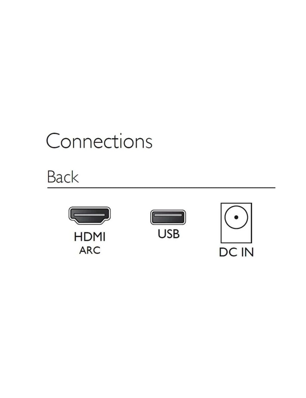 Barra de Sonido con Bluetooth Philips TAB4000/10/ 60W/ 2.0/ Negra