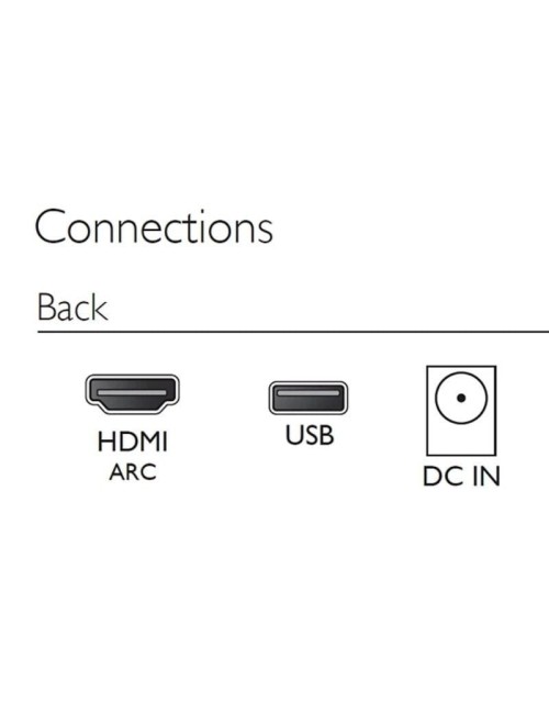 Barra de Sonido con Bluetooth Philips TAB4000/10/ 60W/ 2.0/ Negra