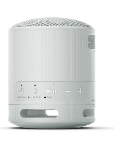 Altavoz Portable con Bluetooth Sony XB100/ 2.0/ Gris Claro