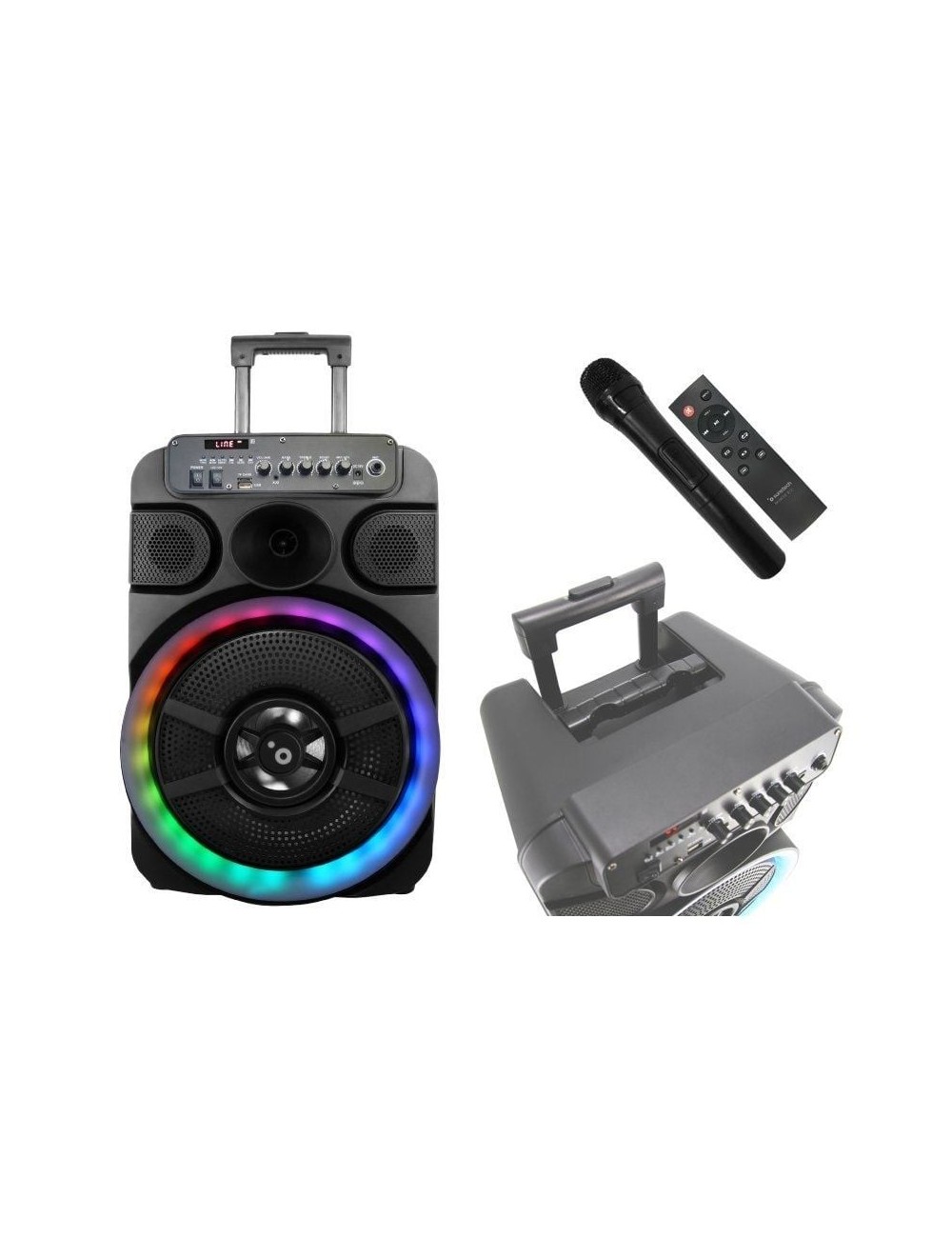 Altavoz Portable con Bluetooth Sunstech Muscles 12/ 40W/ 1.0