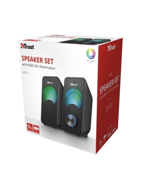 Altavoces Trust Arys RGB/ 12W/ 2.0