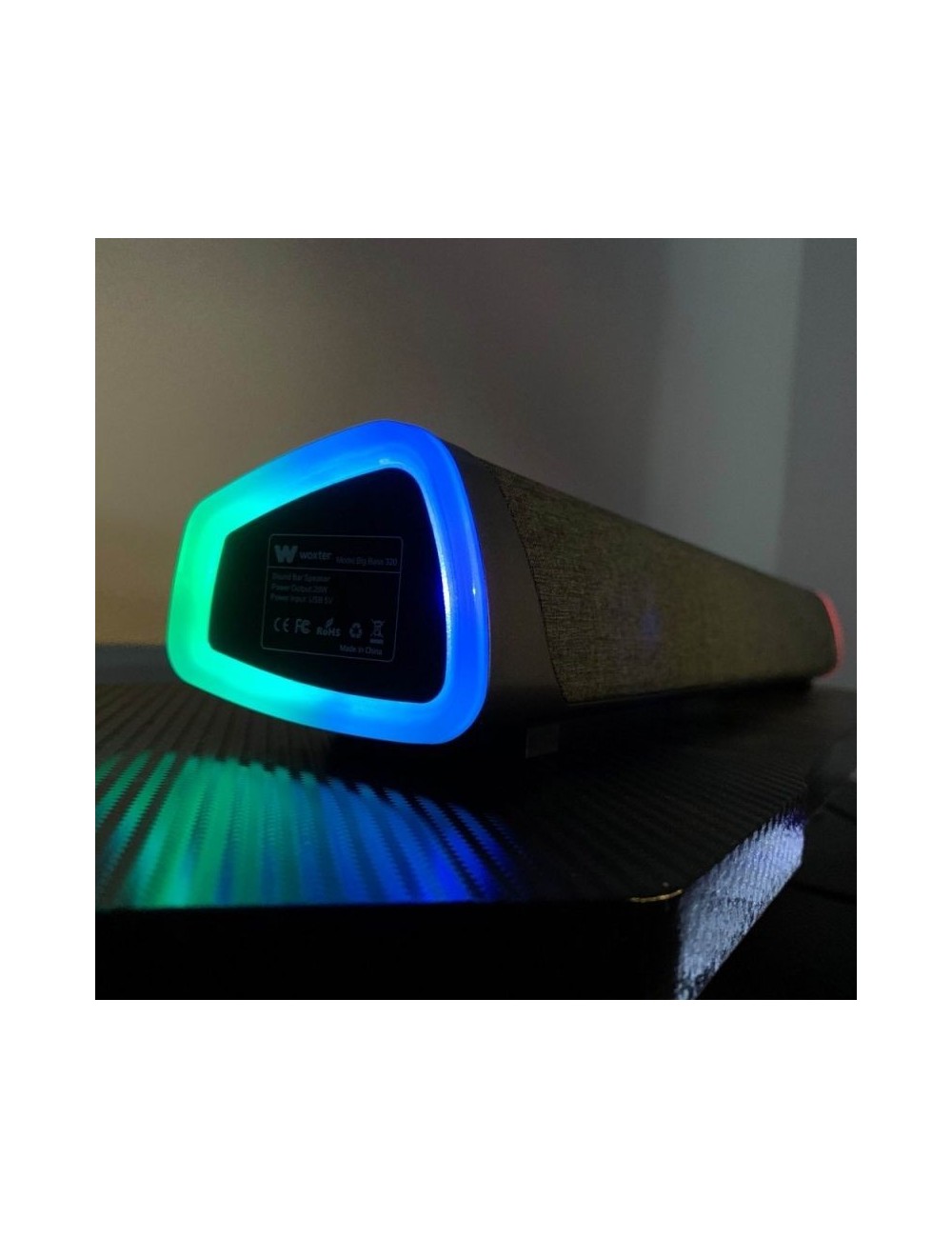 Barra de Sonido RGB Woxter Big Bass 320/ 20W/ 2.0