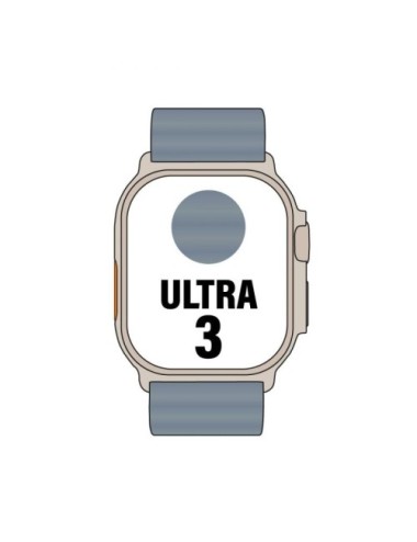 Apple Watch Ultra 3 GPS/ Cellular 49mm Caja de Titanio Natural/ Correa Ocean Azul Naútico