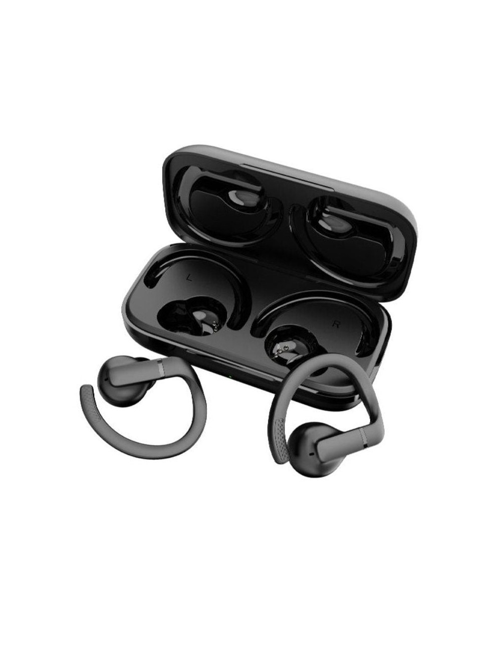 Auriculares Deportivos Bluetooth Daewoo DW2003 con estuche de carga/ Autonomía 8h/ Negros