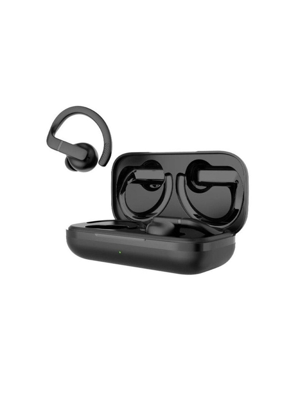 Auriculares Deportivos Bluetooth Daewoo DW2003 con estuche de carga/ Autonomía 8h/ Negros