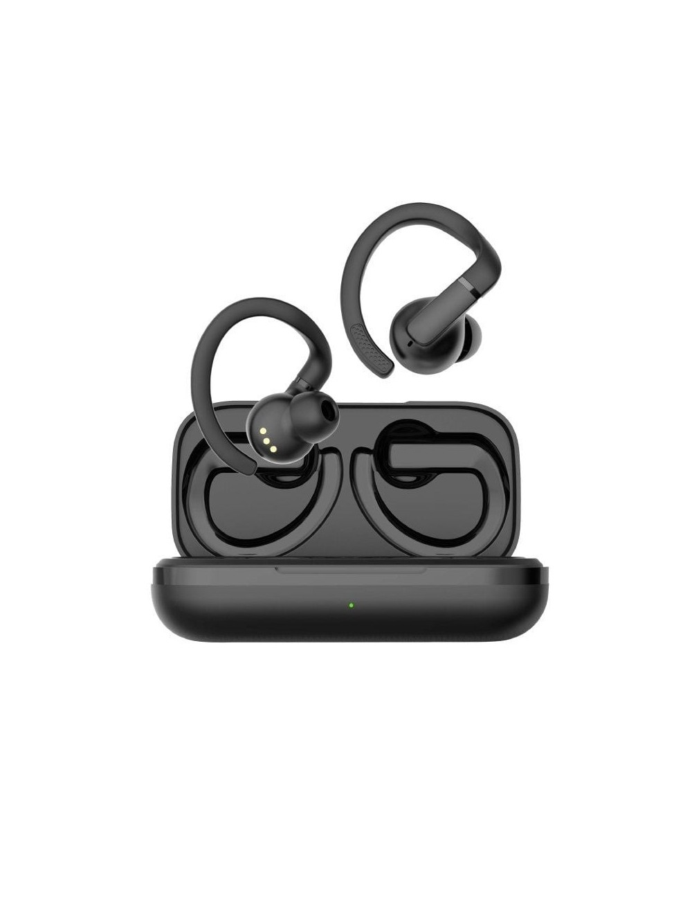 Auriculares Deportivos Bluetooth Daewoo DW2003 con estuche de carga/ Autonomía 8h/ Negros