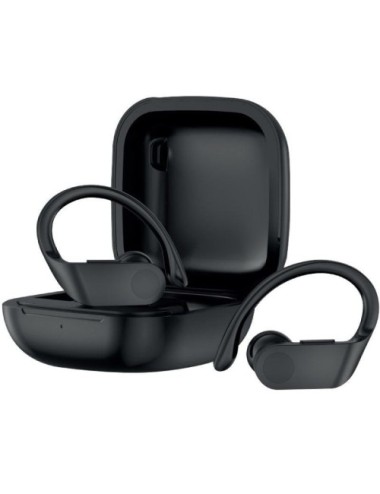 Auriculares Deportivos Bluetooth Daewoo TWS SPORT DW2012 con estuche de carga/ Autonomía 3h/ Negros