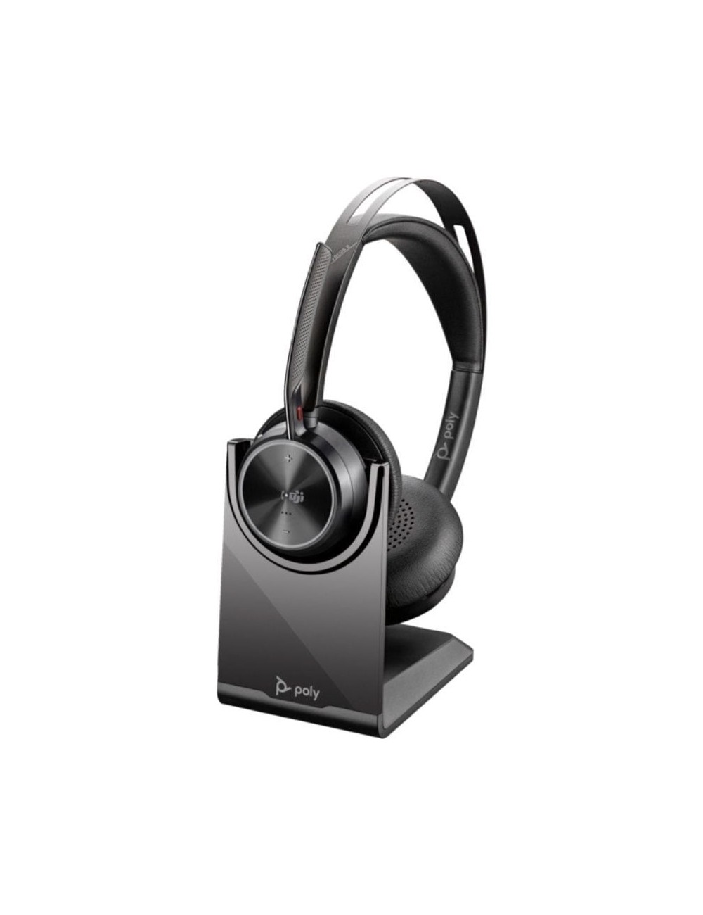 Auriculares Inalámbricos Poly Voyager Focus 2 Microsoft Teams + Adaptador USB-C-A + Soporte de Carga/ con Micrófono/ Bluetooth/ 