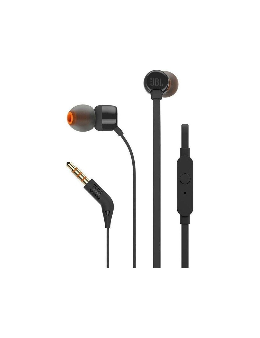 Auriculares Intrauditivos JBL Tune 110/ con Micrófono/ Jack 3.5/ Negros