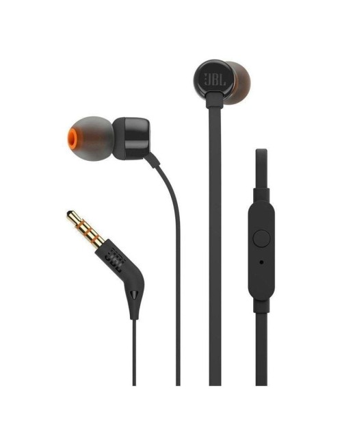 Auriculares Intrauditivos JBL Tune 110/ con Micrófono/ Jack 3.5/ Negros