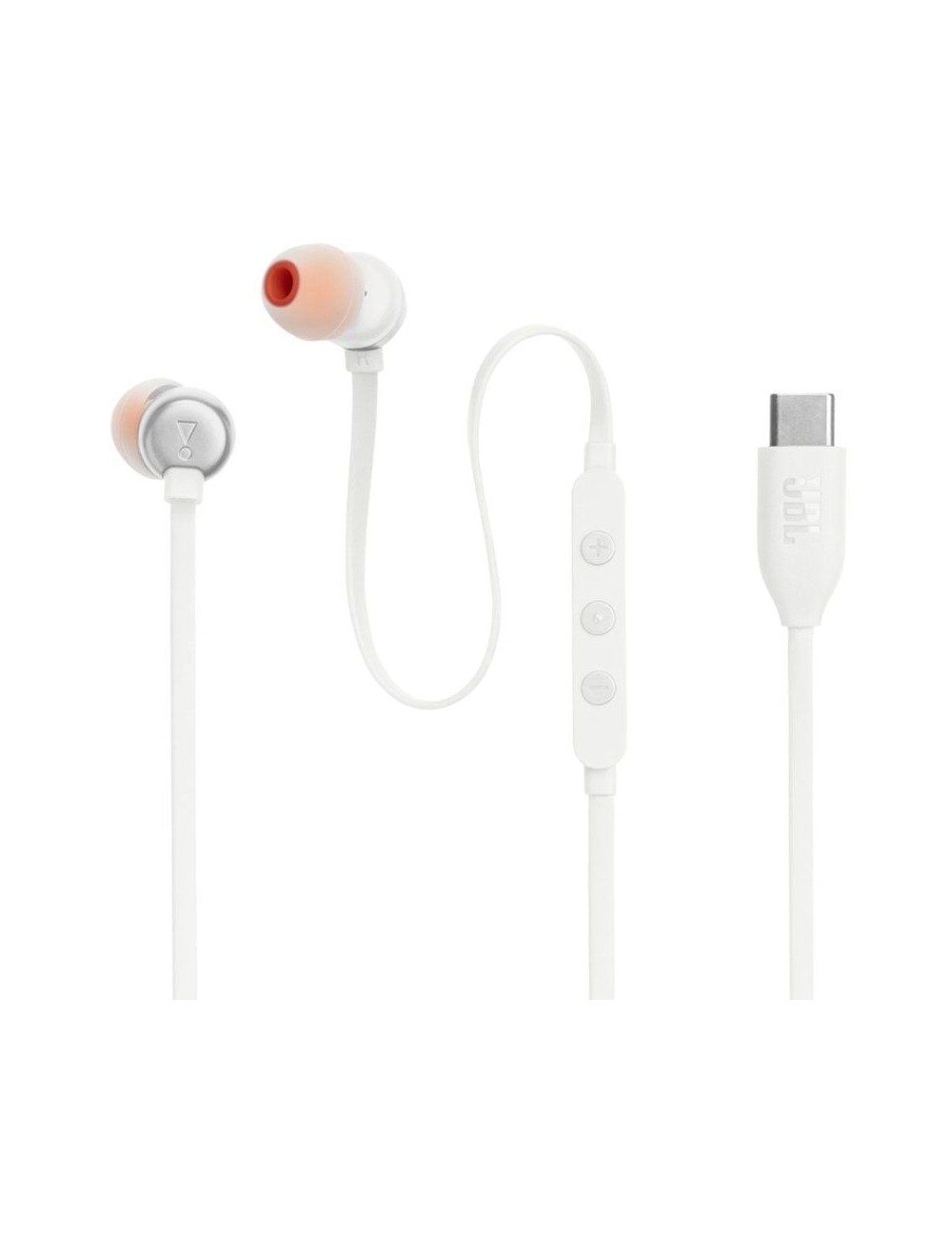 Auriculares Intrauditivos JBL Tune 310C/ con Micrófono/ Blancos