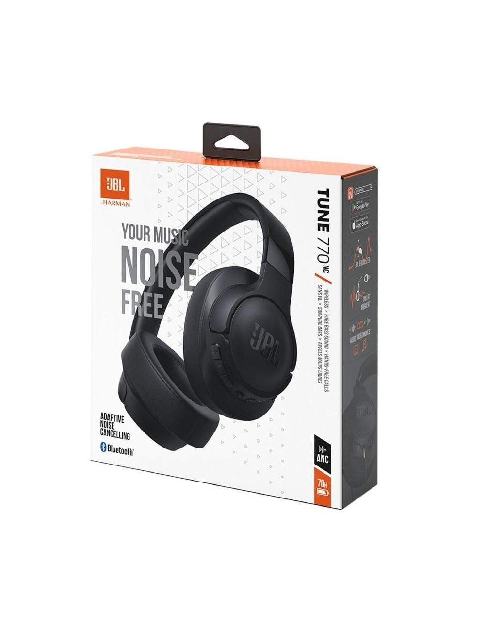 Auriculares Inalámbricos JBL Tune 770NC/ con Micrófono/ Bluetooth/ Negros