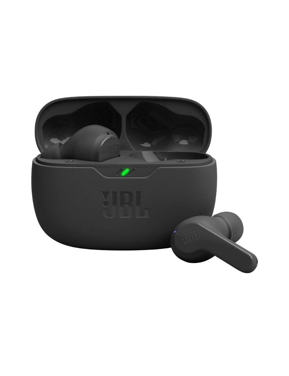 Auriculares Bluetooth JBL Wave Beam con estuche de carga/ Autonomía 8h/ Negros