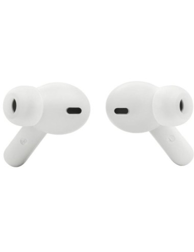 Auriculares Bluetooth JBL Wave Beam con estuche de carga/ Autonomía 8h/ Blanco