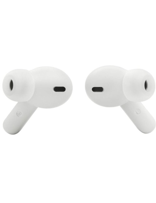 Auriculares Bluetooth JBL Wave Beam con estuche de carga/ Autonomía 8h/ Blanco