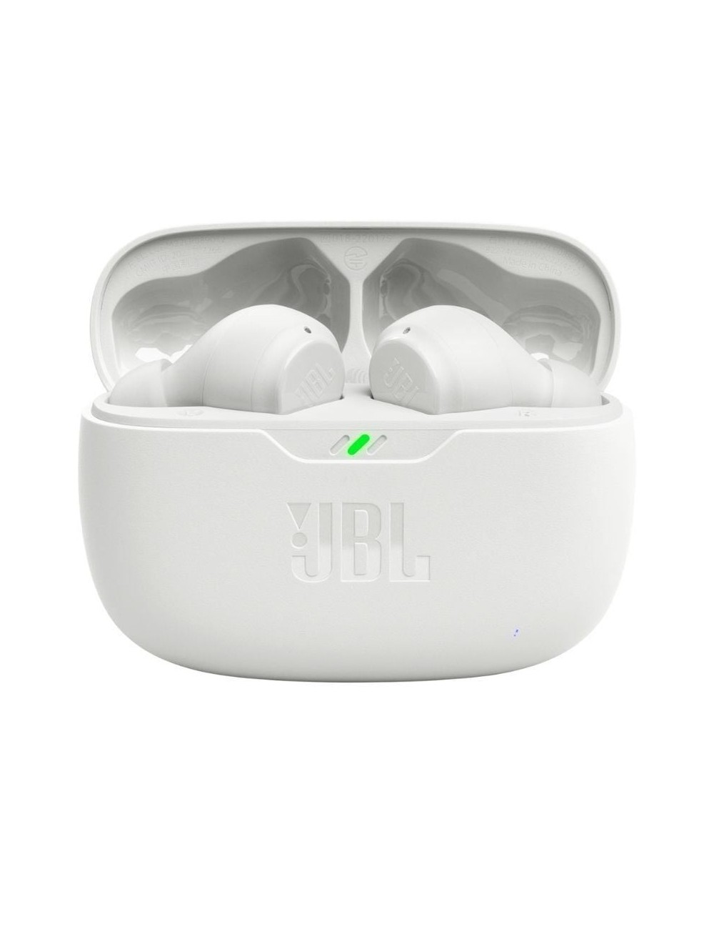 Auriculares Bluetooth JBL Wave Beam con estuche de carga/ Autonomía 8h/ Blanco