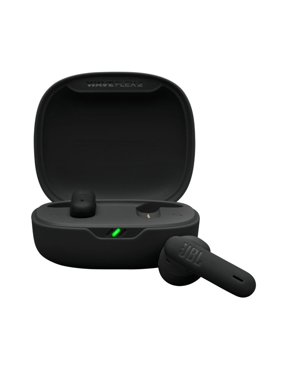 Auriculares Bluetooth JBL Wave Flex con estuche de carga/ Autonomía 10h/ Negros