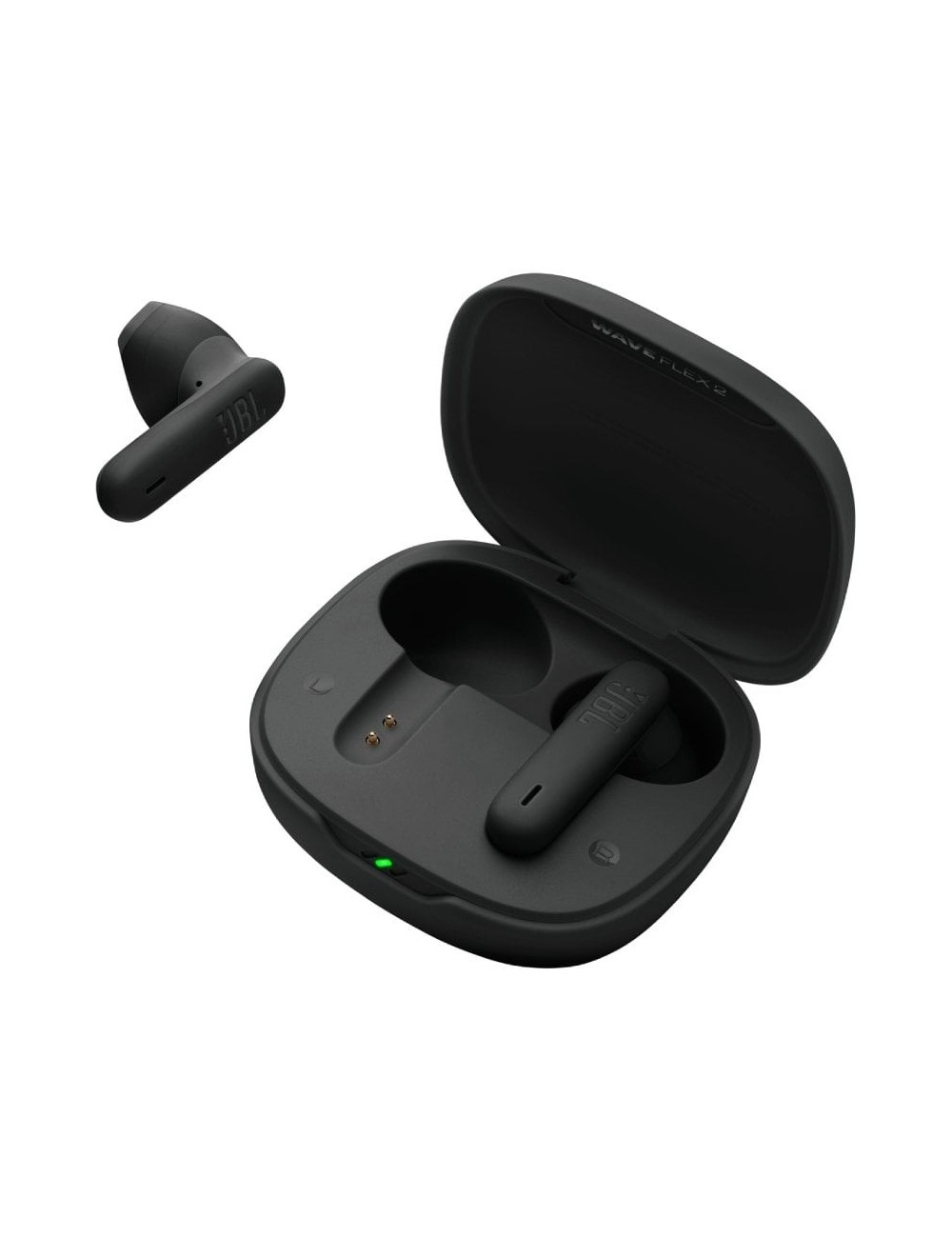 Auriculares Bluetooth JBL Wave Flex con estuche de carga/ Autonomía 10h/ Negros