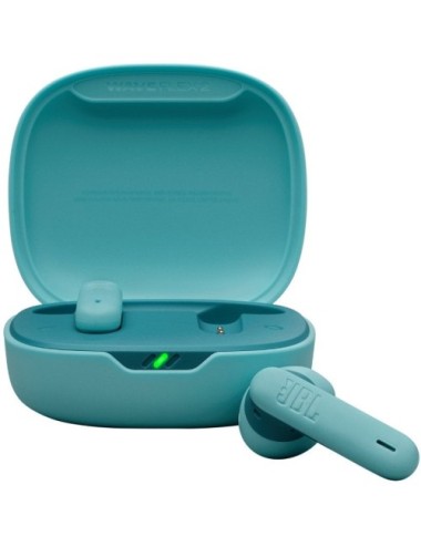 Auriculares Bluetooth JBL Wave Flex con estuche de carga/ Autonomía 10h/ Azules