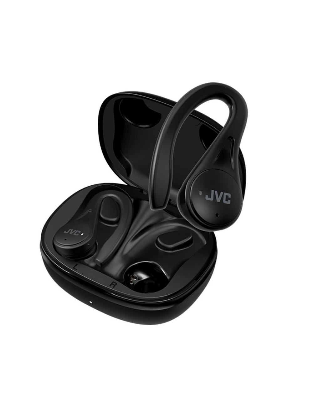 Auriculares Bluetooth JVC HA-EC25T con estuche de carga/ Autonomía 7.5h/ Negros