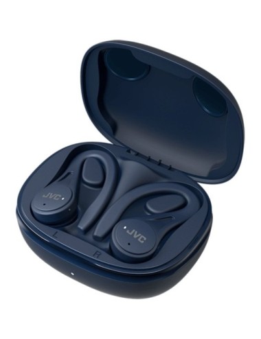 Auriculares Bluetooth JVC HA-EC25T con estuche de carga/ Autonomía 7.5h/ Azules