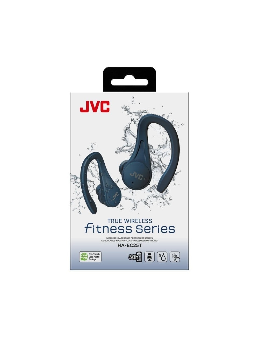 Auriculares Bluetooth JVC HA-EC25T con estuche de carga/ Autonomía 7.5h/ Azules