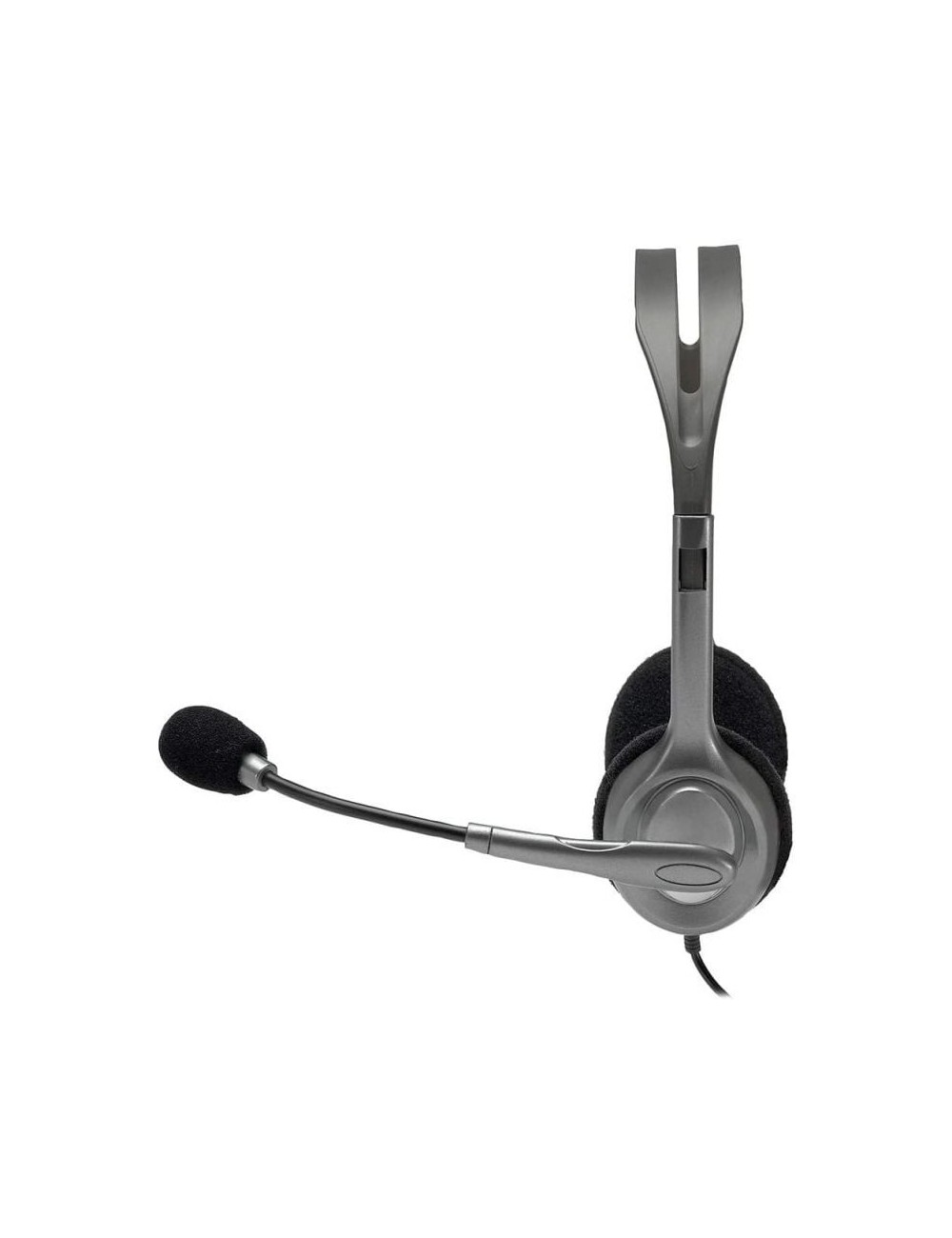 Auriculares Logitech H110/ con Micrófono/ Jack 3.5/ Plateados