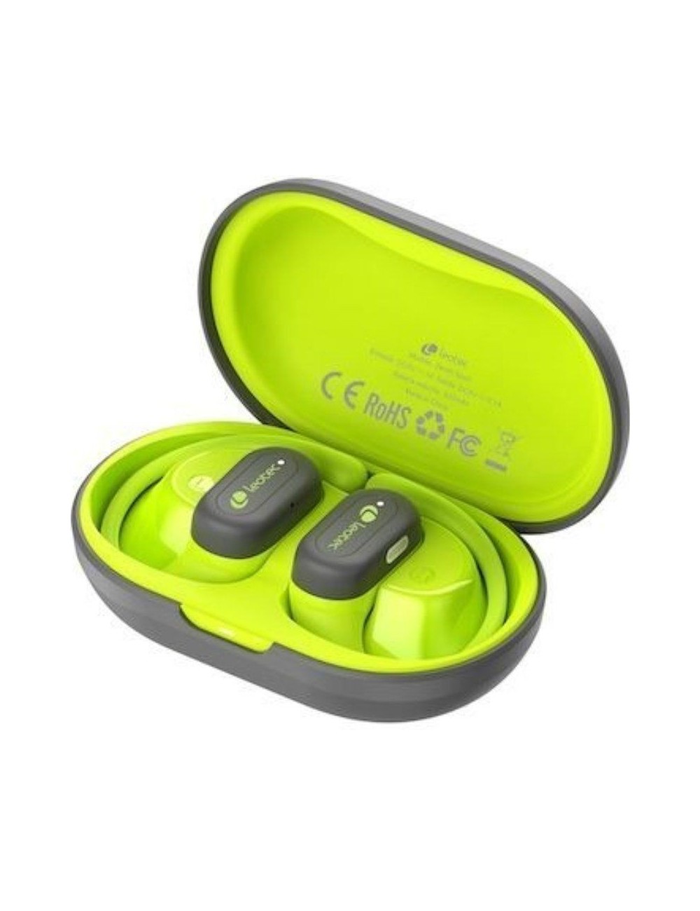 Auriculares Deportivos Bluetooth Leotec Open Air Zenith Sport con estuche de carga/ Autonomía 6.5h/ Lima