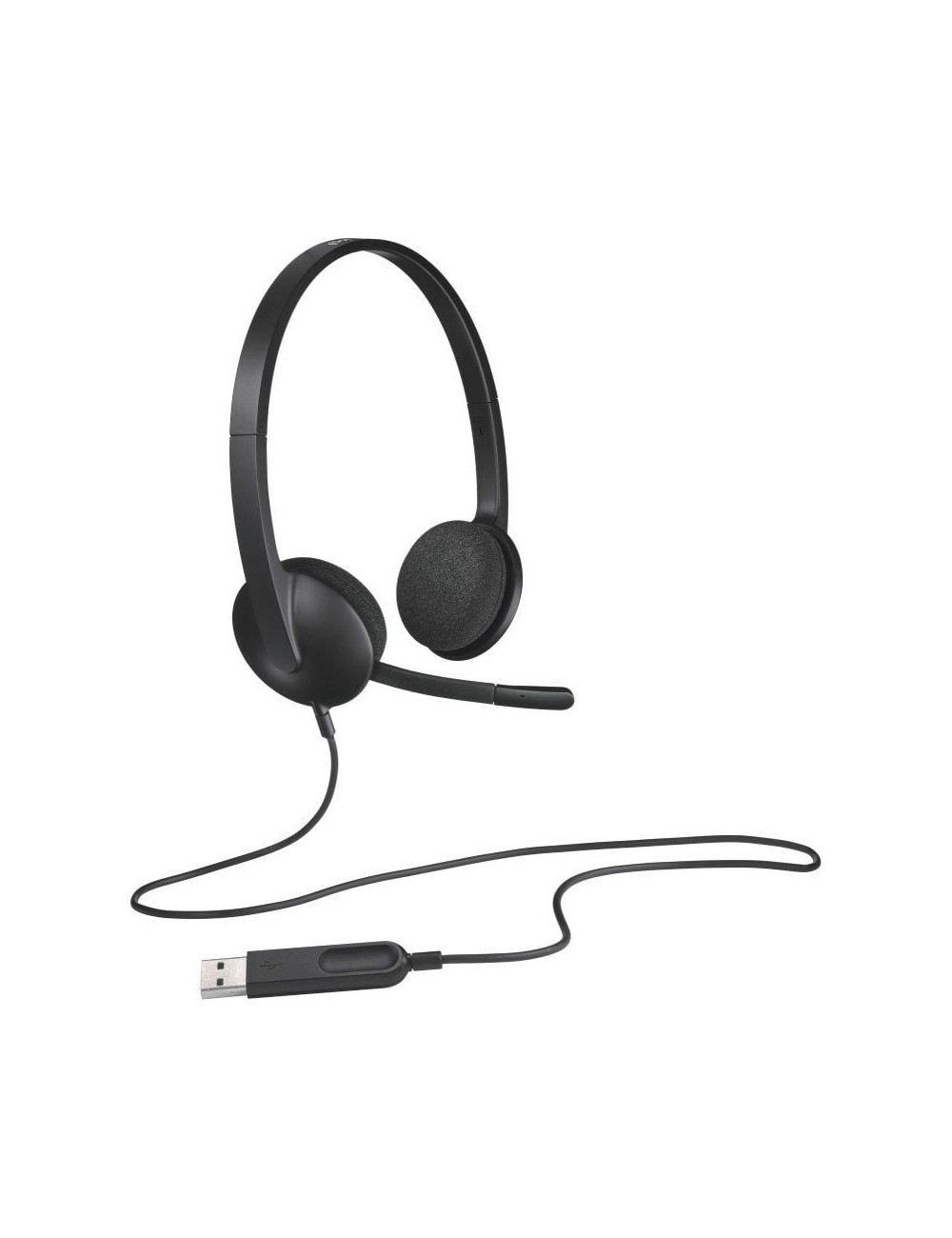 Auriculares Logitech H340/ con Micrófono/ USB/ Negros