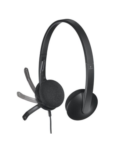 Auriculares Logitech H340/ con Micrófono/ USB/ Negros