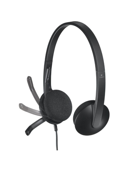 Auriculares Logitech H340/ con Micrófono/ USB/ Negros