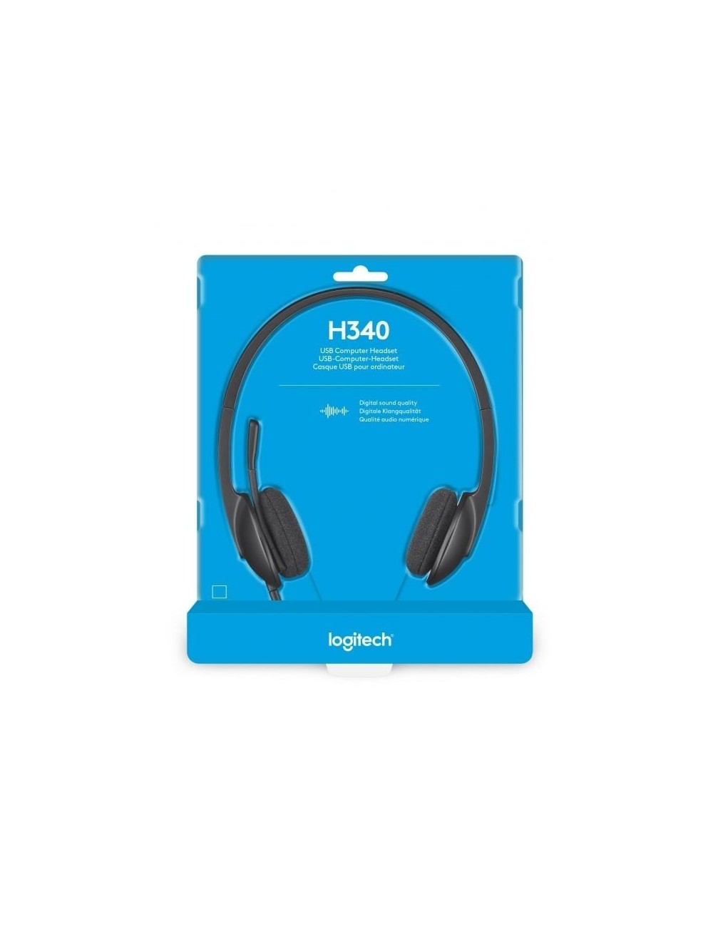 Auriculares Logitech H340/ con Micrófono/ USB/ Negros