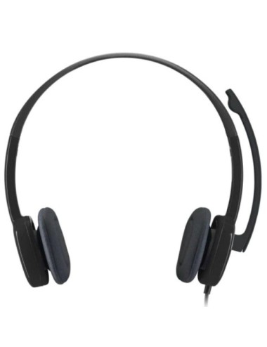 Auriculares Logitech H151/ con Micrófono/ Jack 3.5/ Negros