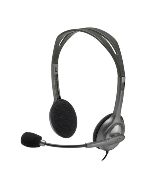 Auriculares Logitech H111/ con Micrófono/ Jack 3.5/ Negros