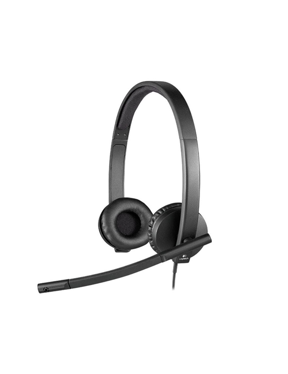 Auriculares Logitech H570E/ con Micrófono/ USB/ Negros