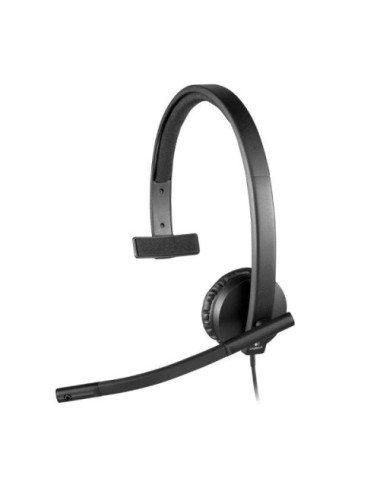 Auricular Logitech H570E/ con Micrófono/ USB/ Negro
