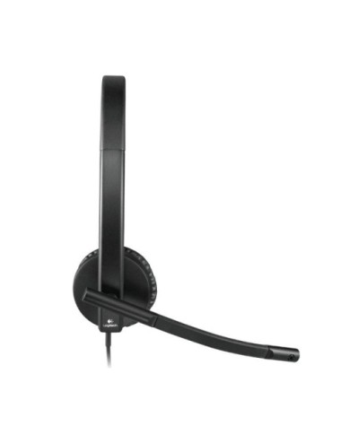 Auricular Logitech H570E/ con Micrófono/ USB/ Negro