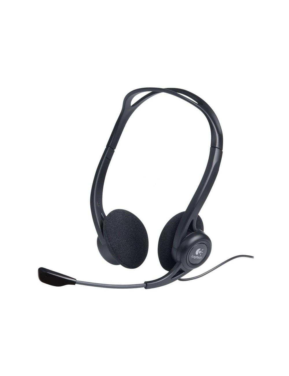 Auriculares Logitech Headset PC 960/ con Micrófono/ USB/ Negros