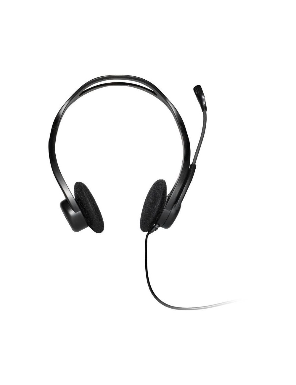 Auriculares Logitech Headset PC 960/ con Micrófono/ USB/ Negros
