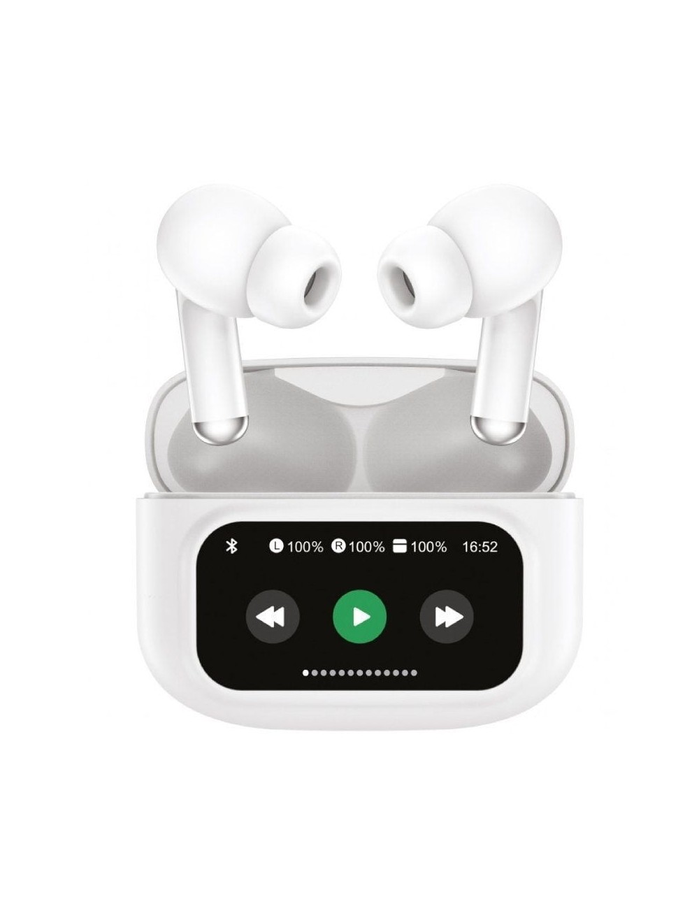 Auriculares Bluetooth Muvit For Change True Wireless Estéreo con estuche de carga/ Autonomía 6h/ Blancos