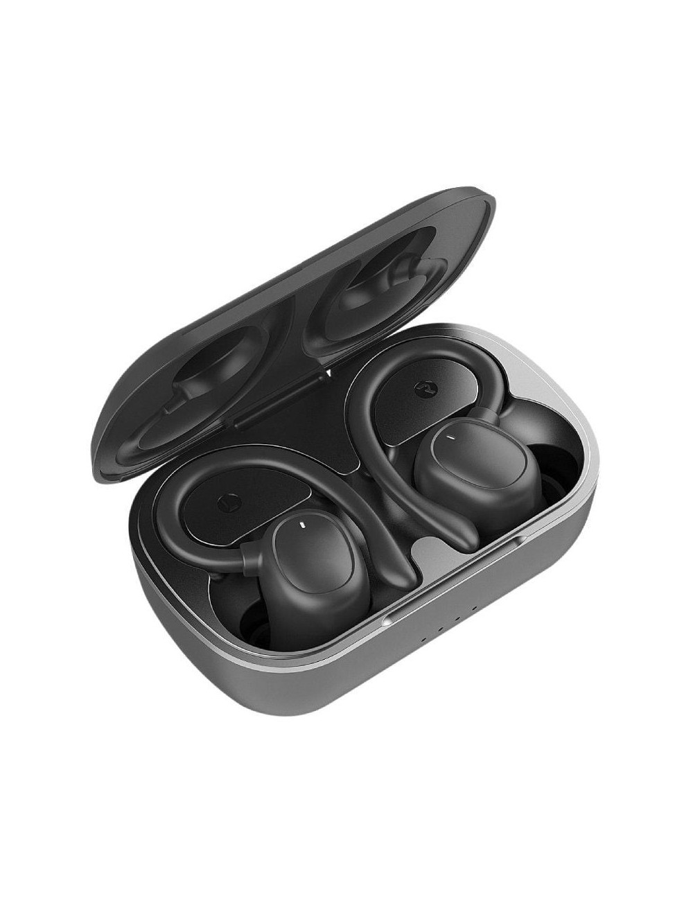 Auriculares Deportivos Bluetooth Muvit iO Smart True Wireless Sport ENC con estuche de carga/ Autonomía 6h/ Negros