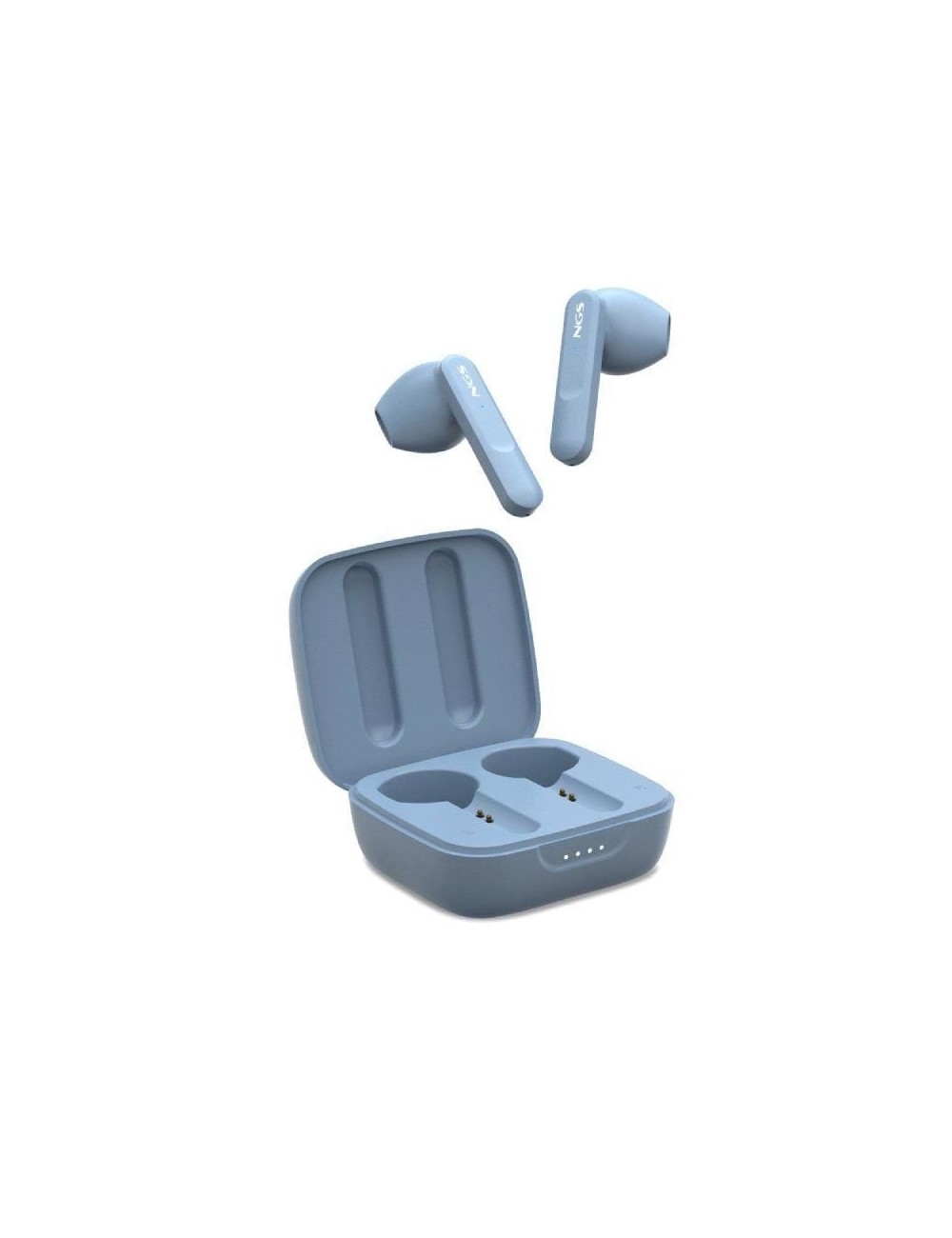 Auriculares Bluetooth NGS Ártica Move con estuche de carga/ Autonomía 7h/ Azules