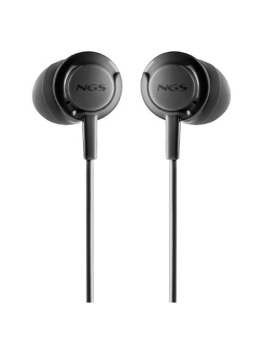 Auriculares Intrauditivos NGS Cross Drift/ con Micrófono/ Jack 3.5/ Negros