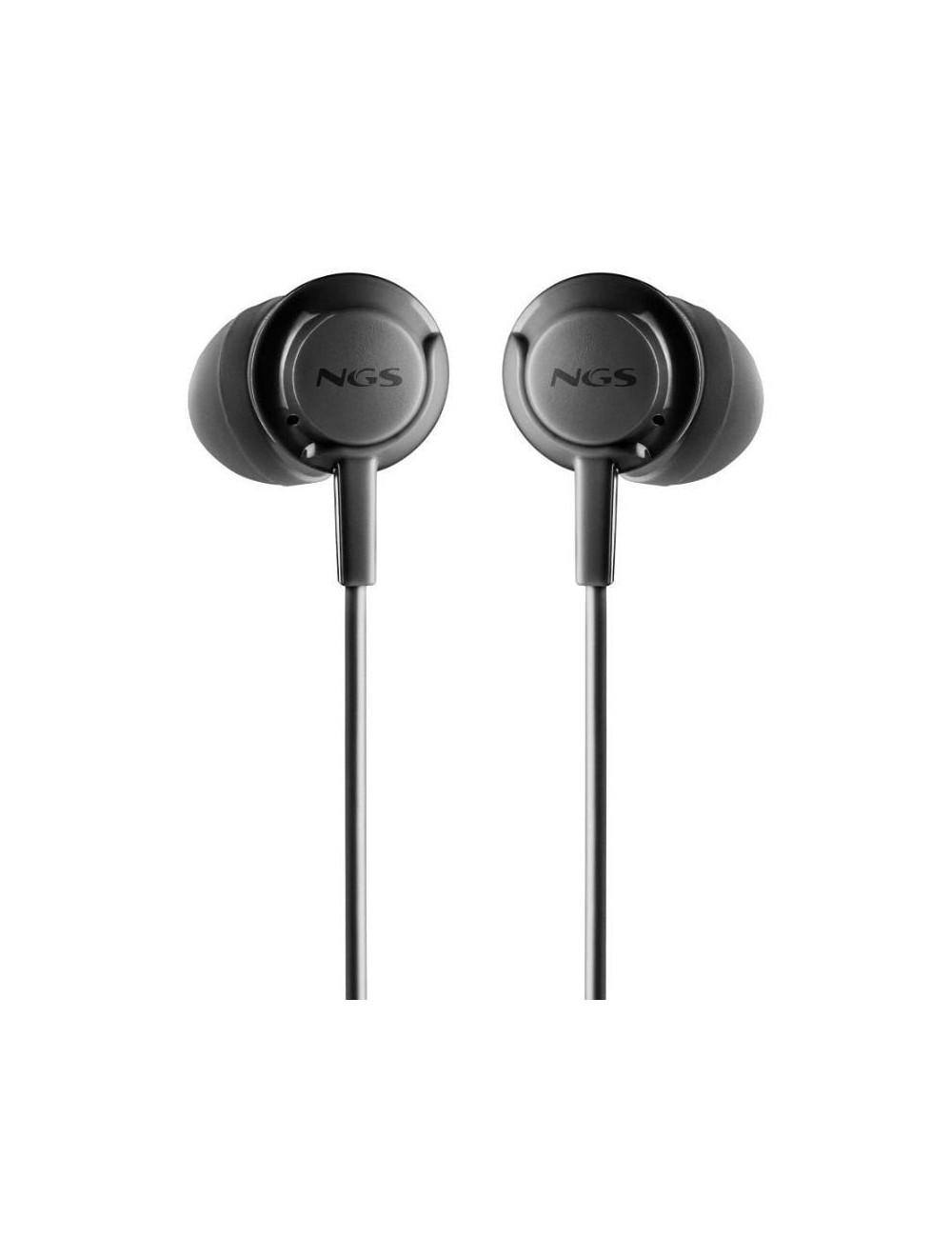 Auriculares Intrauditivos NGS Cross Drift/ con Micrófono/ Jack 3.5/ Negros