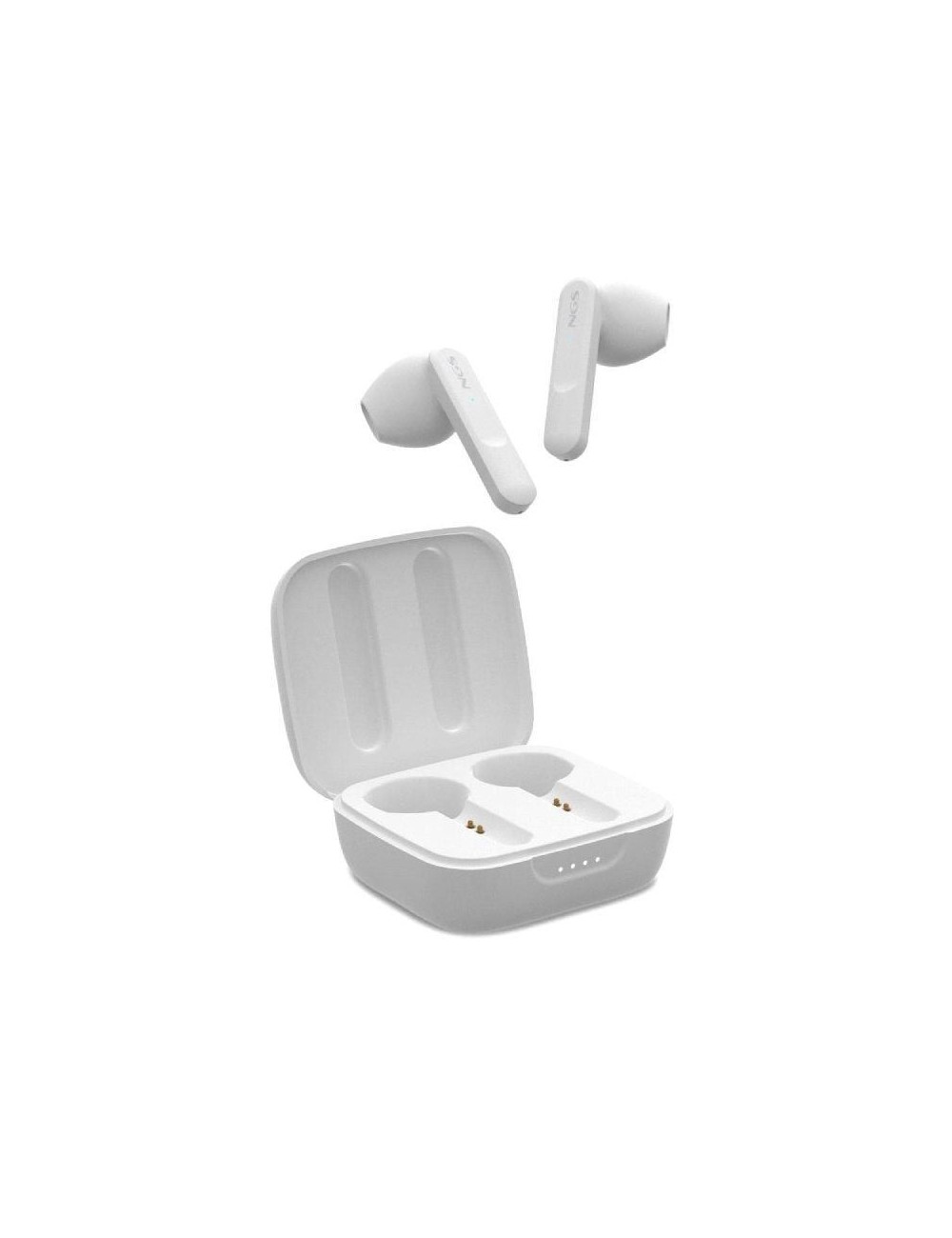 Auriculares Bluetooth NGS Ártica Move con estuche de carga/ Autonomía 7h/ Blancos