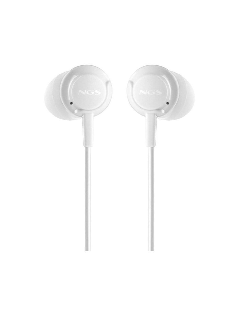 Auriculares Intrauditivos NGS Cross Drift/ con Micrófono/ Jack 3.5/ Blancos