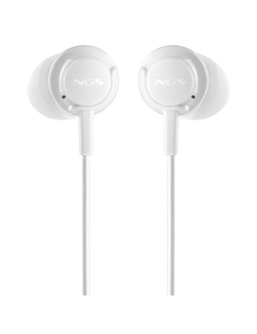 Auriculares Intrauditivos NGS Cross Drift/ con Micrófono/ Jack 3.5/ Blancos