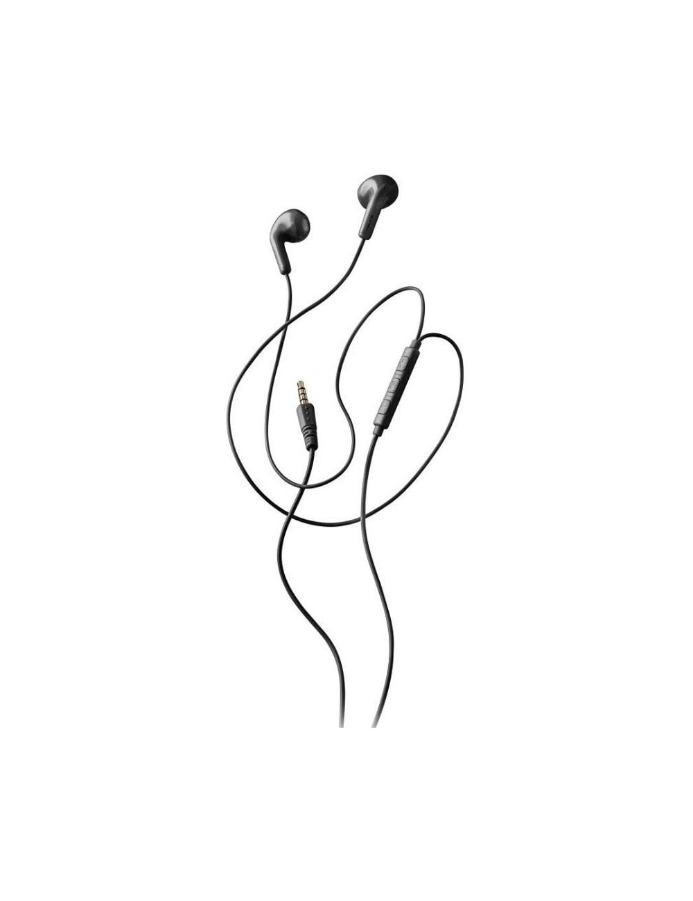 Auriculares Intrauditivos NGS Cross Flip/ con Micrófono/ Jack 3.5/ Negros